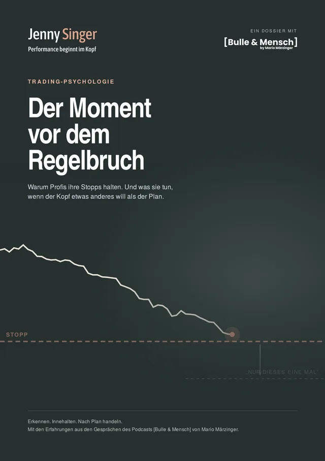 Titelseite des Dossiers „Der Moment vor dem Regelbruch“ von Jenny Singer und [Bulle & Mensch]